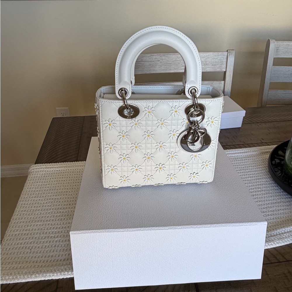NWT. Limited Edition Small Lady Dior Bag with Strap - Picture 2 of 10